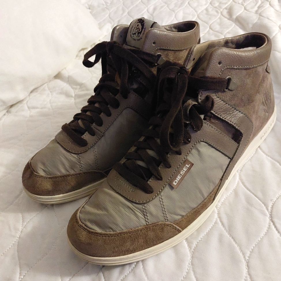 Diesel Signature Suede  Nylon Signature Sneakers